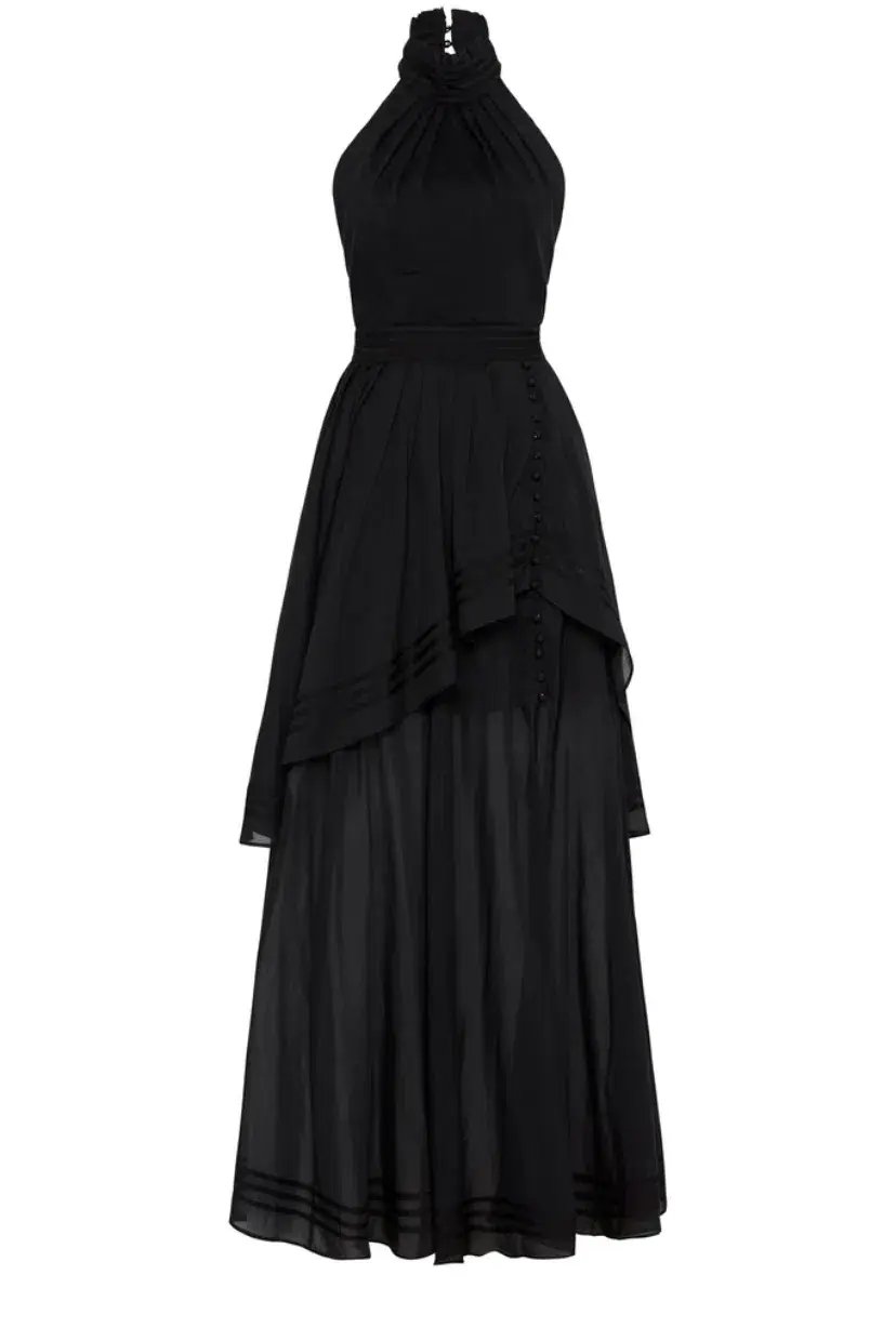 Aje Bungalow Sienna Dress Black Size 12 photo 3