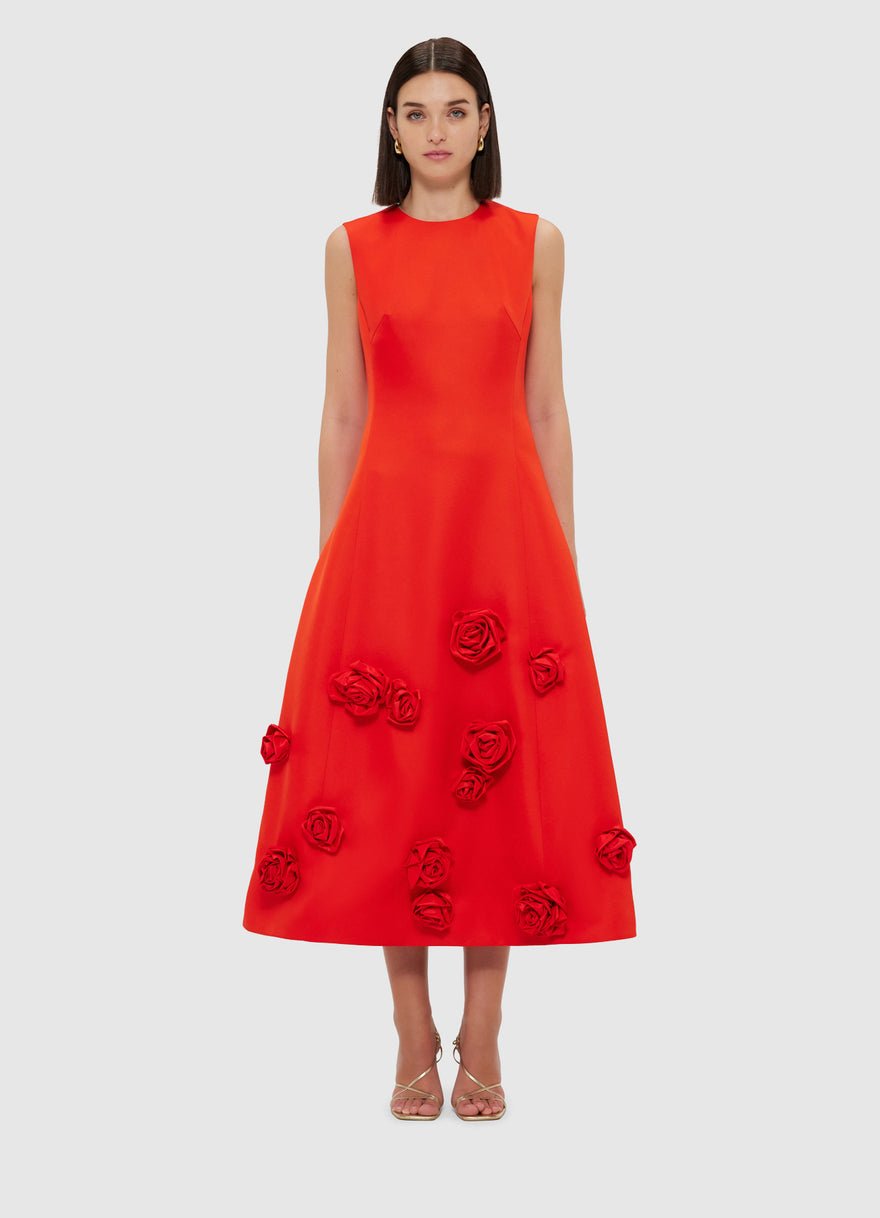 Leo Lin Cleo Sleeveless Midi Dress - Scarlett photo 3