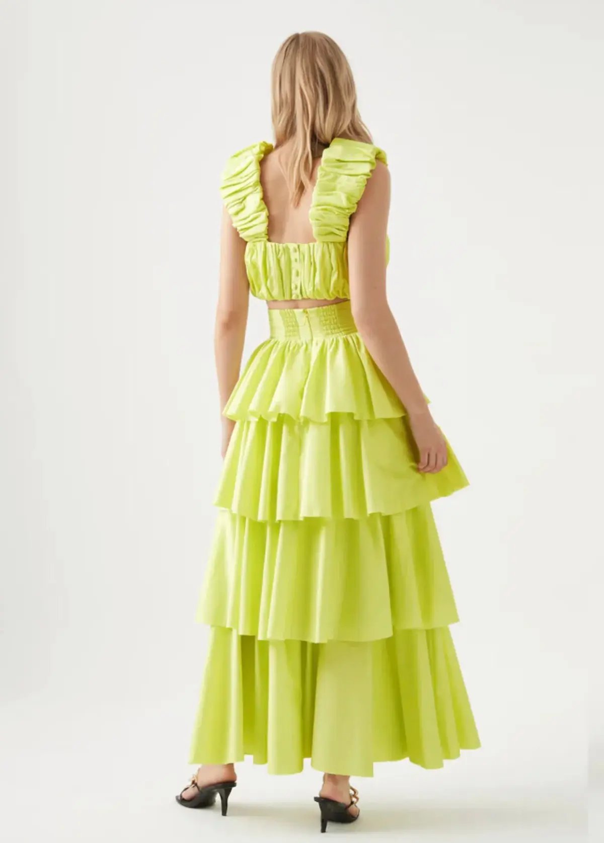 Aje Medina Top & Skirt Set Yellow Size 14 photo 2