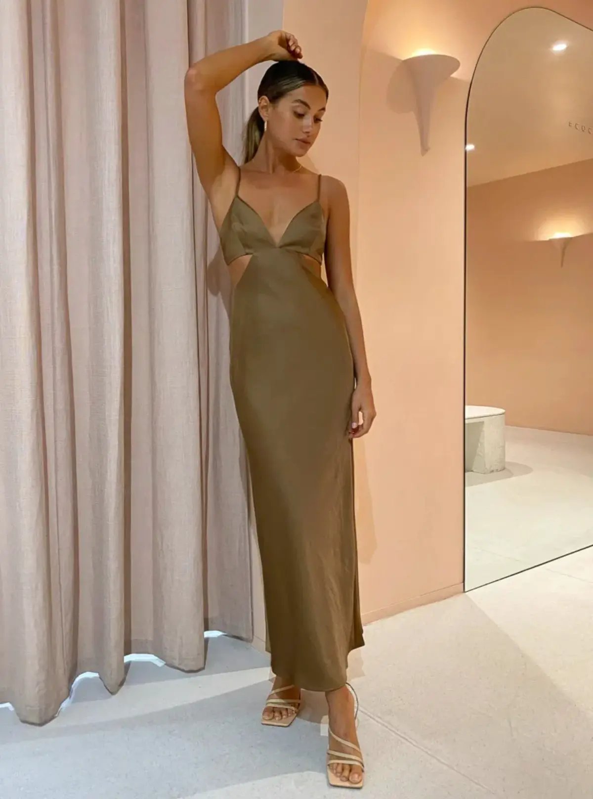 Significant Other Jacy Dress Dark Gold Size 10 photo 2