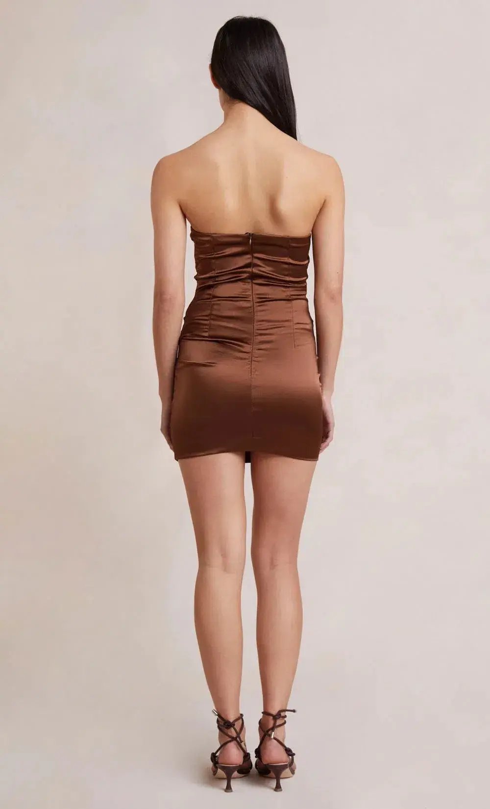 Bec and Bridge Heather Mini Dress Brown Size 8 photo 4