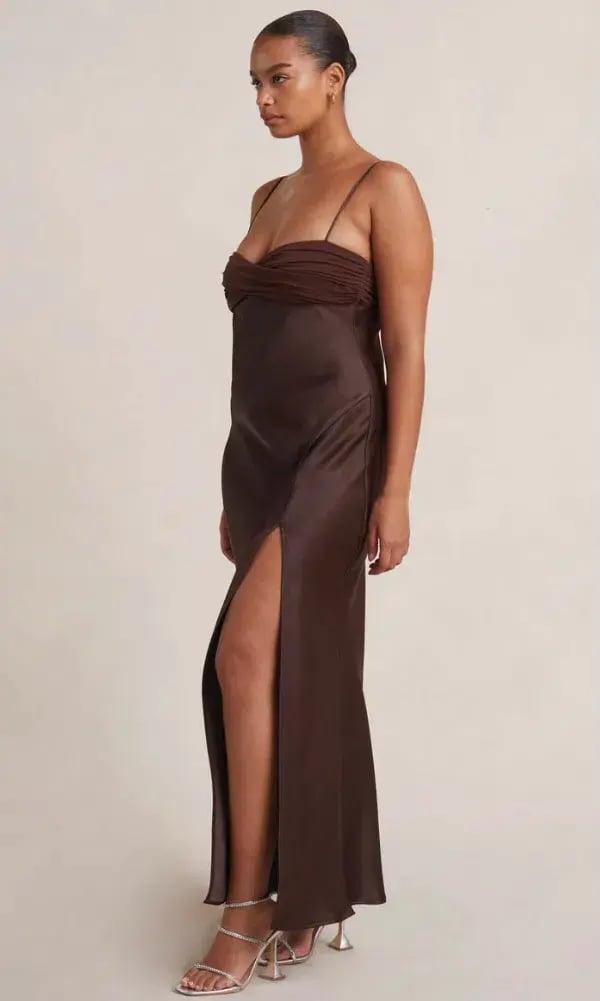 Bec & Bridge Julieta Maxi Dress in Chocolate Brown Size 14 photo 2