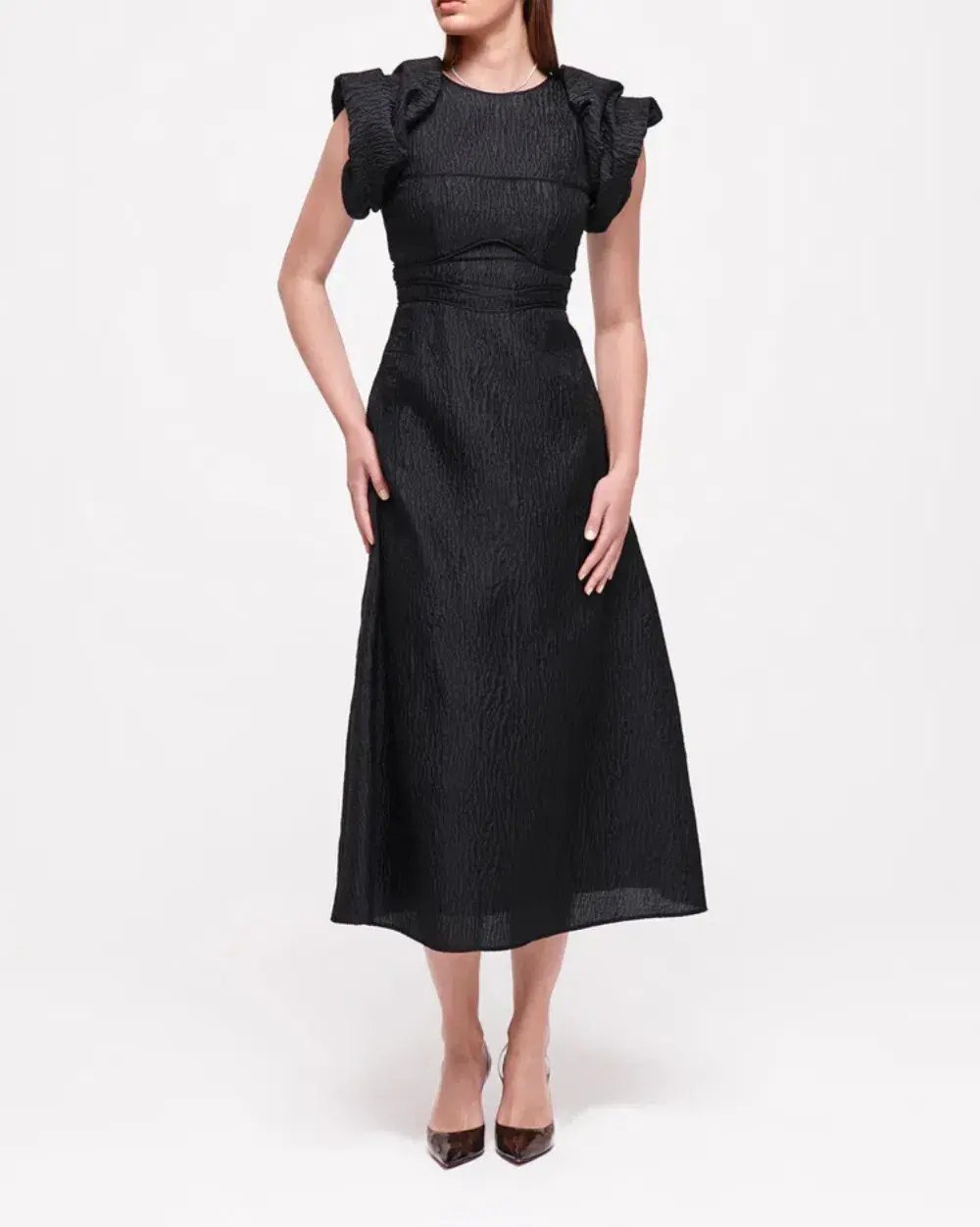Rachel Gilbert Sophy Dress Black Size 5/Au 16 photo 2