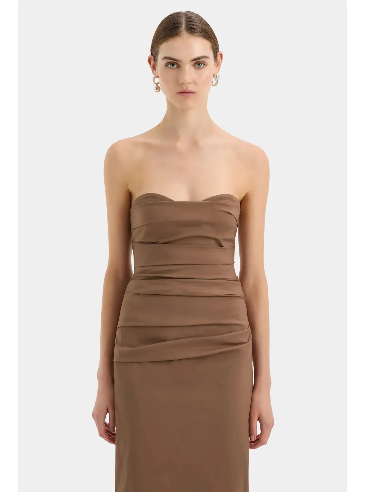 Sir the Label Alba Gown in Mocha Size AU 12 photo 2