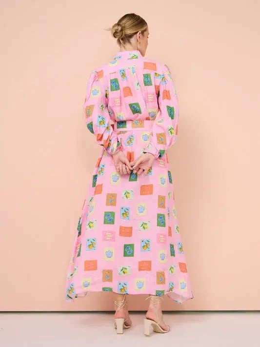 Palm Noosa Noddy Dress in Pink Emblem Size 8 photo 2