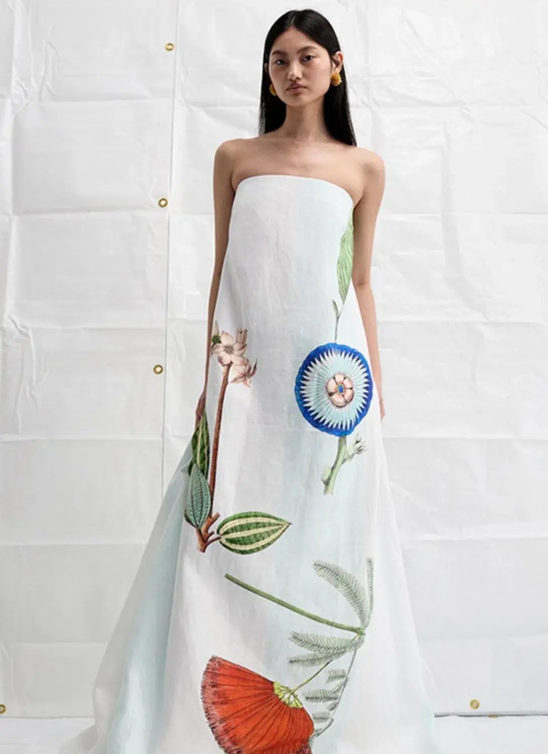 Oroton Grand Floral Gown Multi Size 8 photo 5