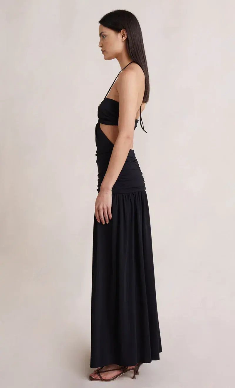 Bec & Bridge Adaline Cut Out Maxi Dress Black Size 8 photo 2