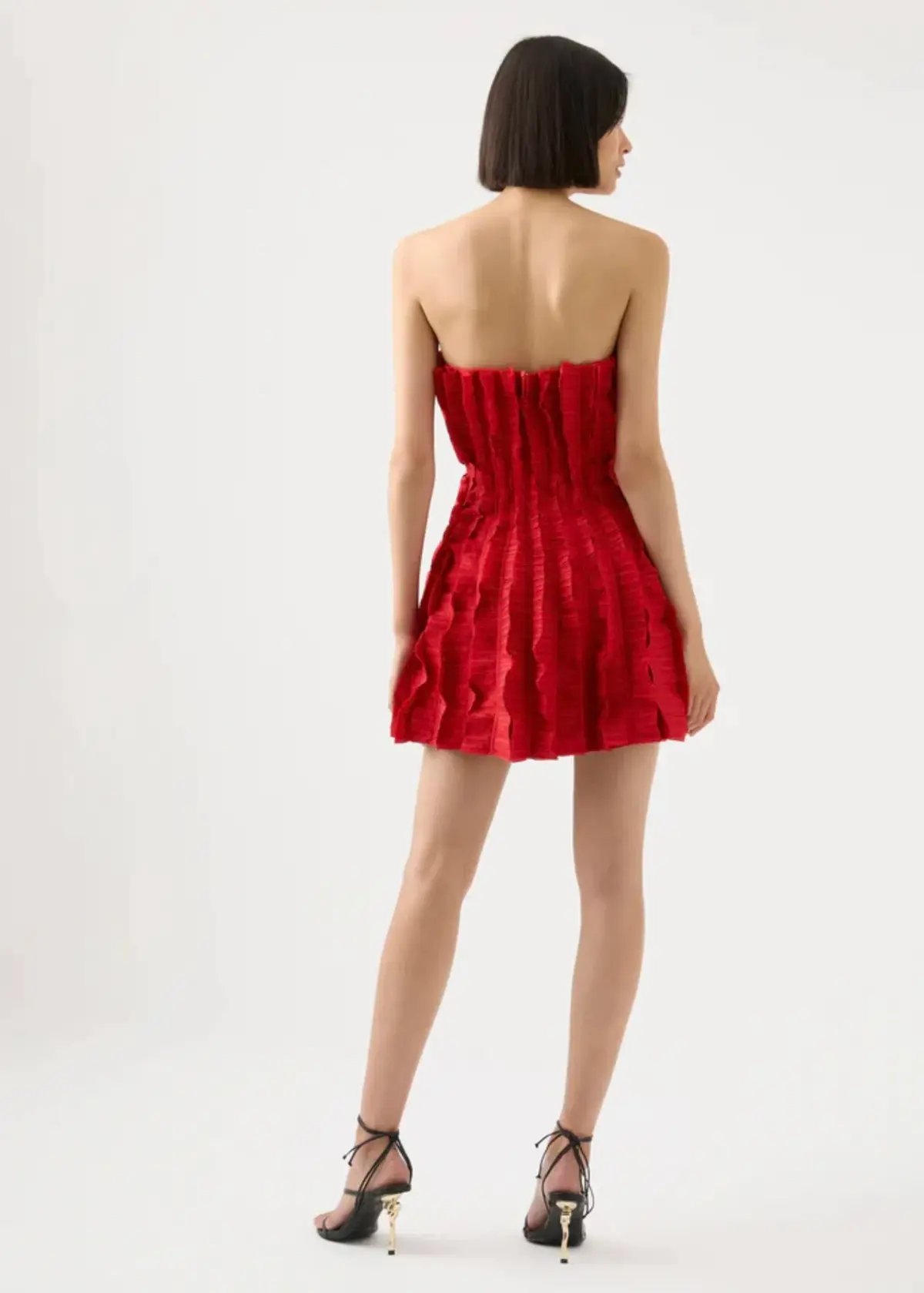 Aje Hybrid Sleeveless Mini Dress Red Size 8 photo 3