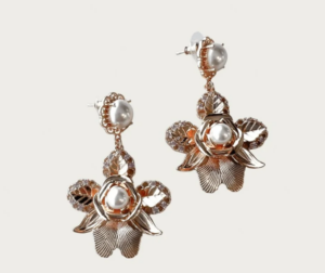 Ashlee Lauren Gold Sofia Pearl Earrings photo 3