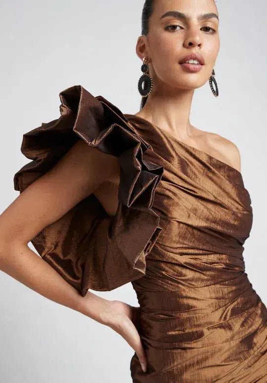 Sheike Mirage Mini Dress Brown Size 10 photo 2