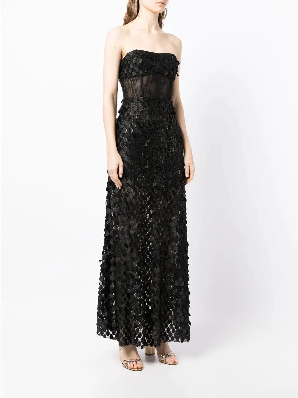 Manning Cartell Supreme Extreme Strapless Gown Black Size 8 photo 4