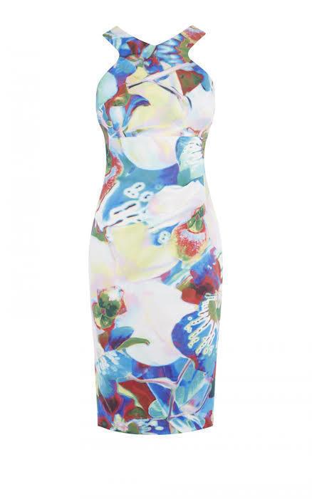 Karen Millen Multi-color cocktail dress size 6 photo 2