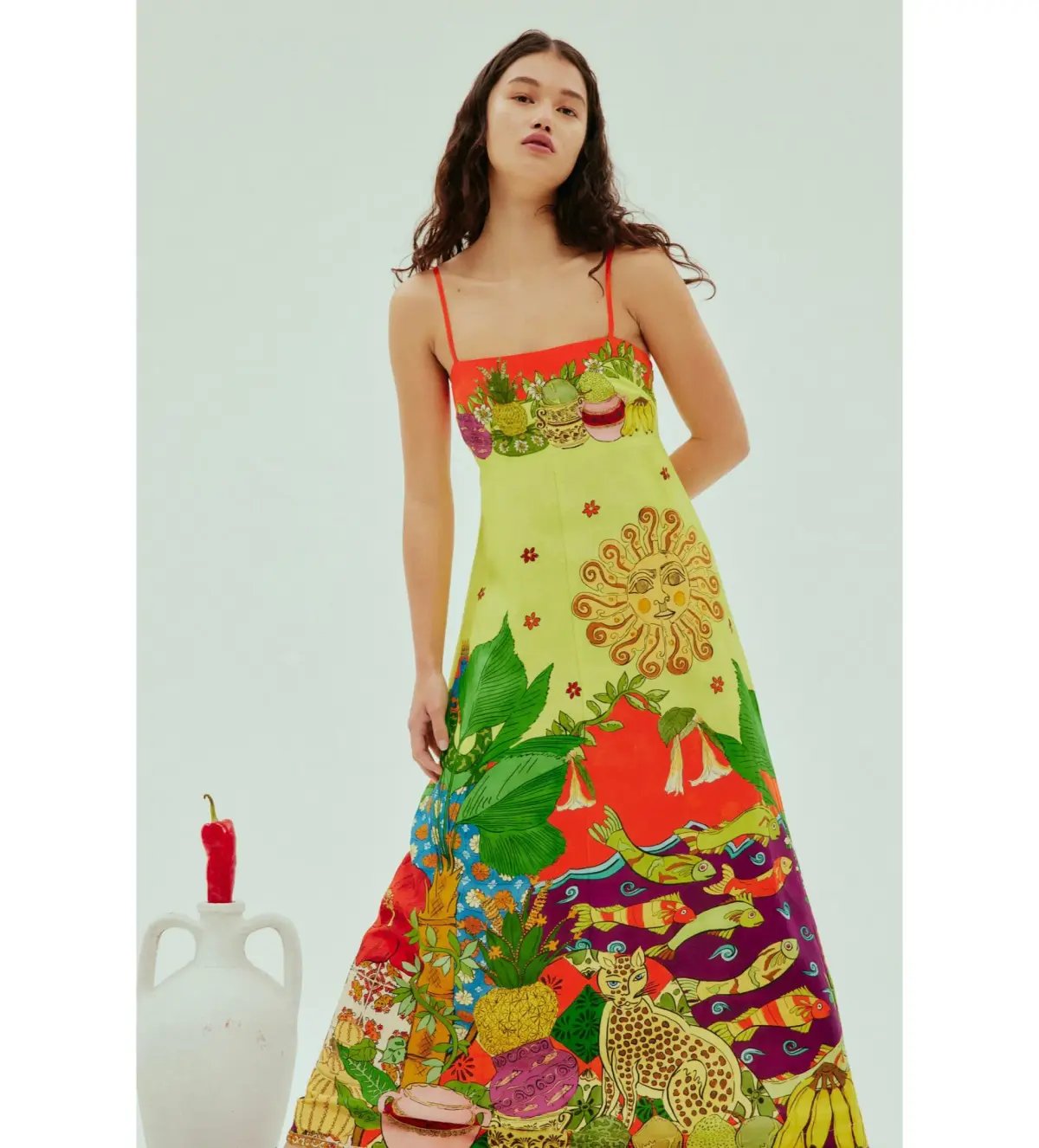 Alemais Tiger Day Dress Multi Size AU 8 photo 3