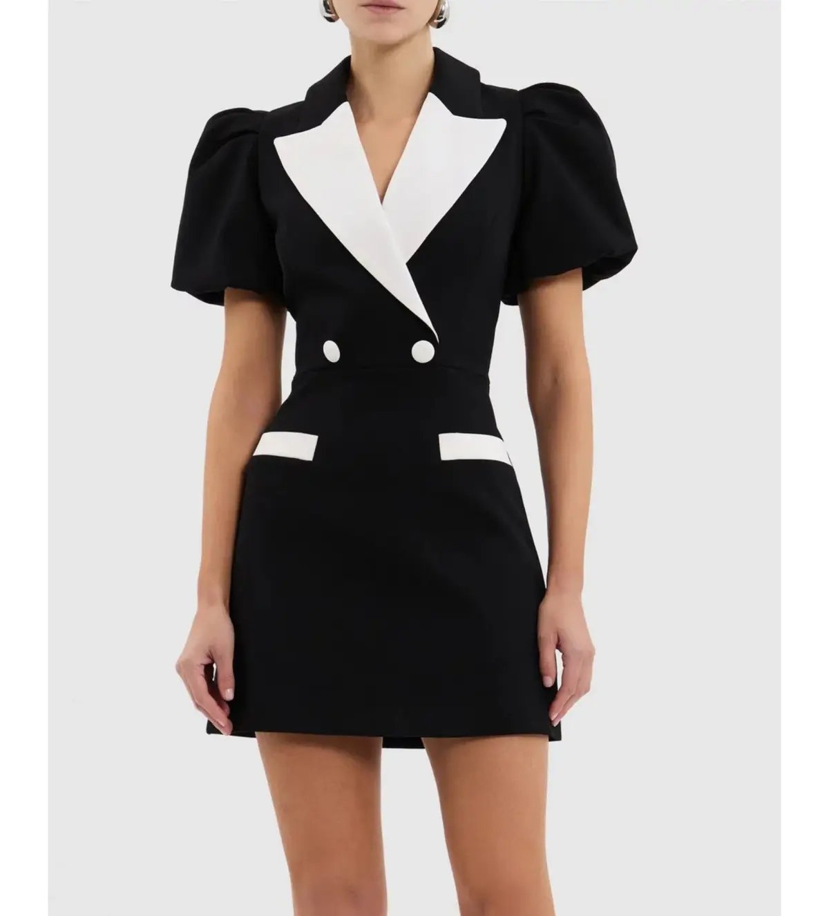 Rebecca Vallance Emma Mini Dress Black Size AU 10 photo 3