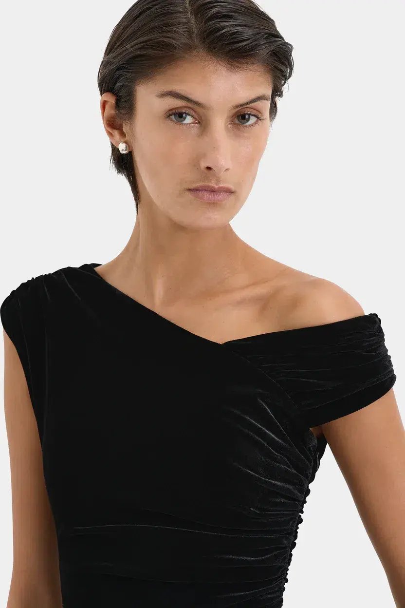 Sir the Label Ettore Gown Black Size 3/AU 12 photo 3