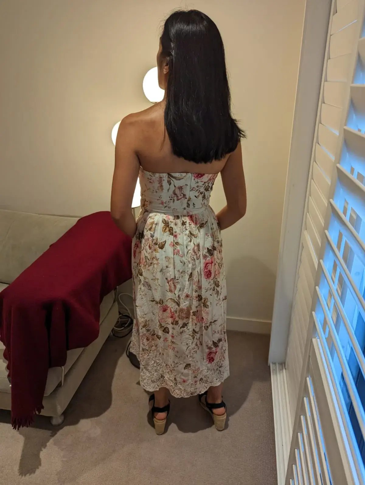 Zimmermann Jasper Halterneck Dress Floral Midi Size 1 / AU 8 photo 3
