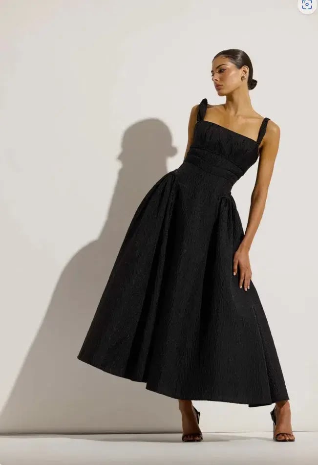 Rachel Gilbert Sophia Strap Dress Black Size AU 10 photo 3
