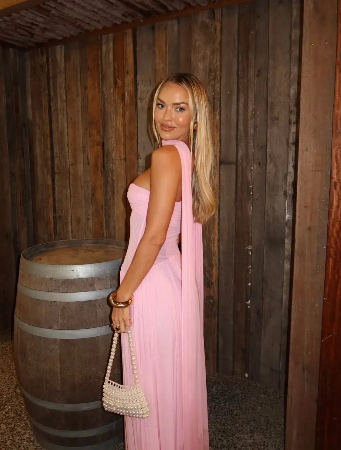 Raphaella Santana Ophelia Maxi Dress Pink Size AU8 photo 3