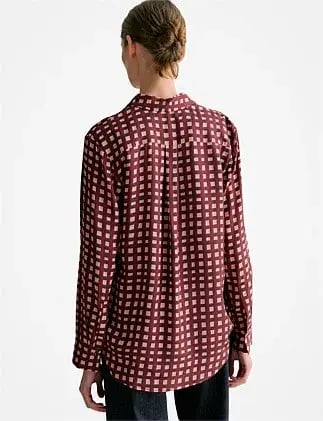 Trenery Mini Twill Painted Gingham Shirt Size 10 photo 2
