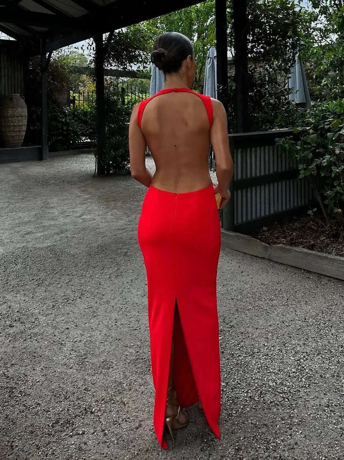 Effie Kats Valencia Gown in Cherry Red Size M / AU 10 photo 3
