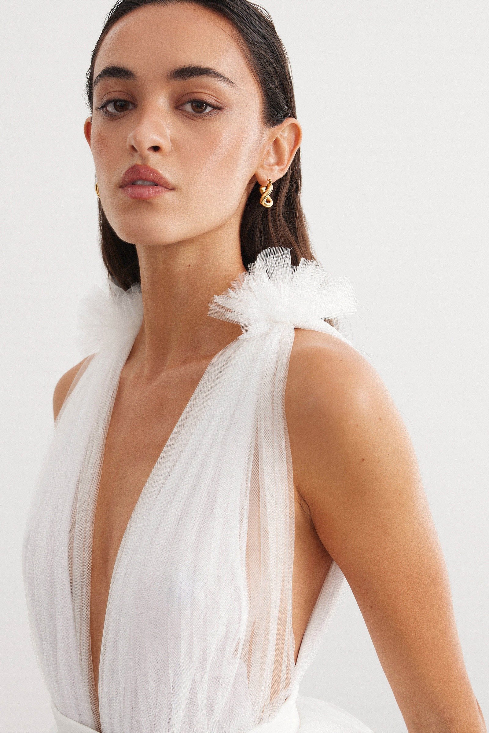 LEXI CHARLIZE DRESS - WHITE photo 5