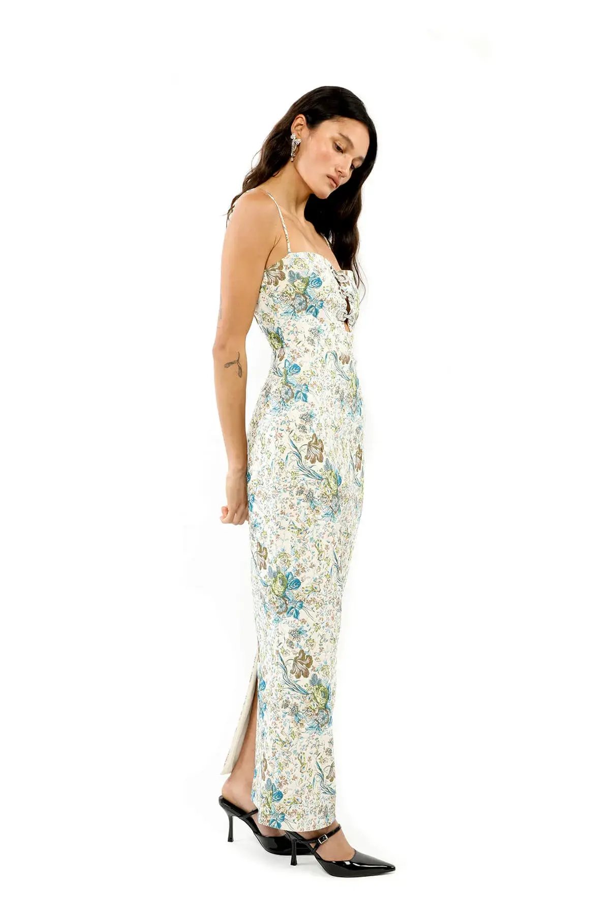 ALICE By Alice McCall Kennedy Maxi Dress in Garden Jacquard Size AU 14 photo 2