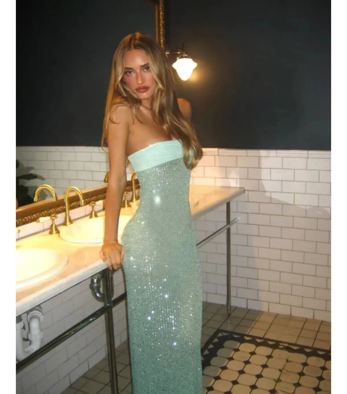 Fait Par Foutch Elizabeth Maxi Dress in Malachine Size AU 10 photo 7