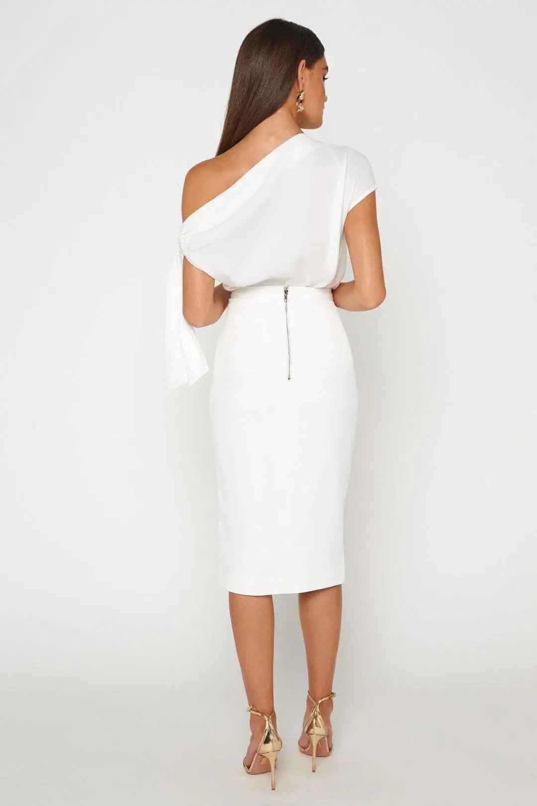 Mossman Take Back Time Skirt White Size 12 photo 2