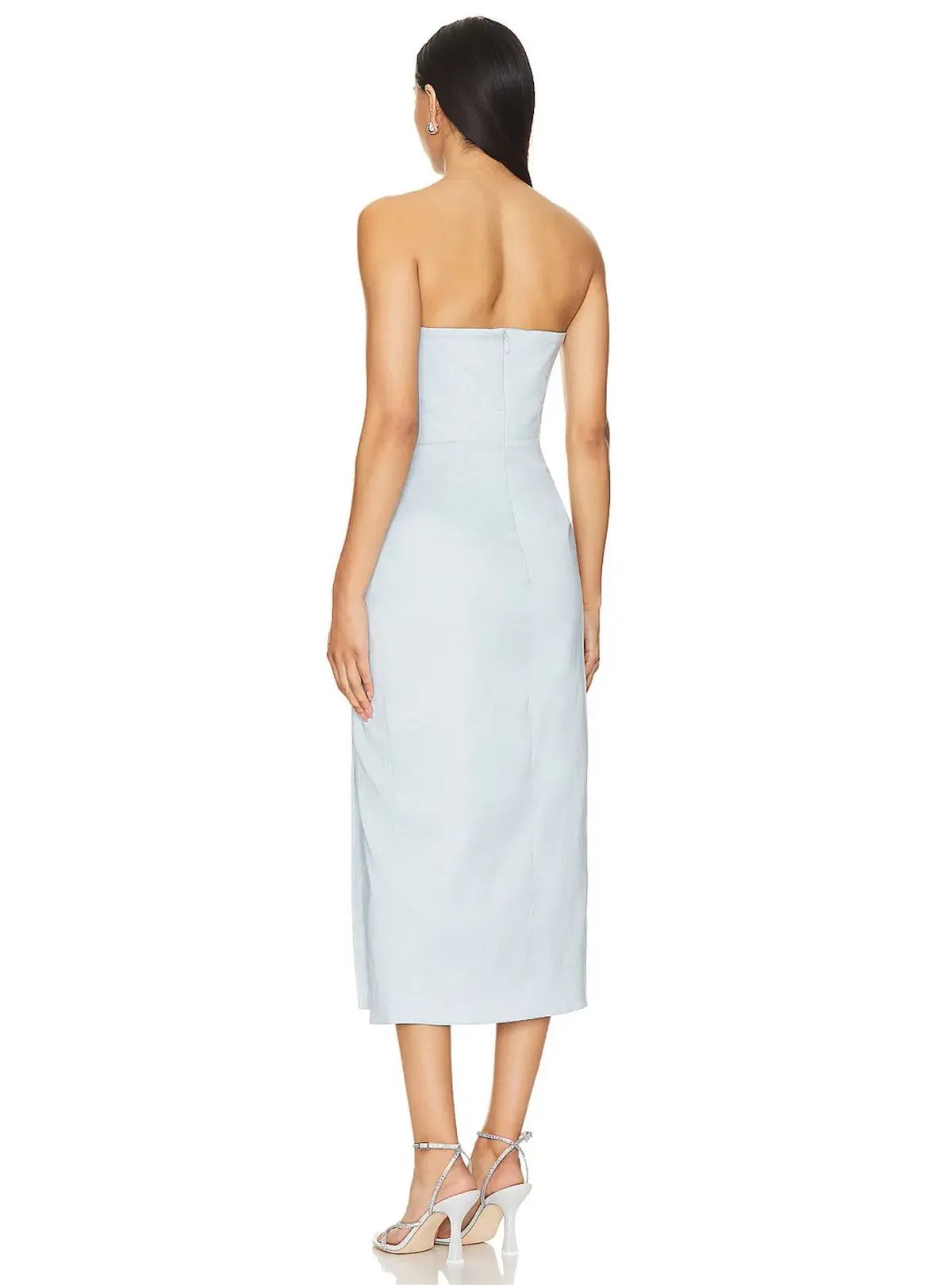 Rachel Gilbert Mira Midi Dress Blue Size AU 6 photo 2