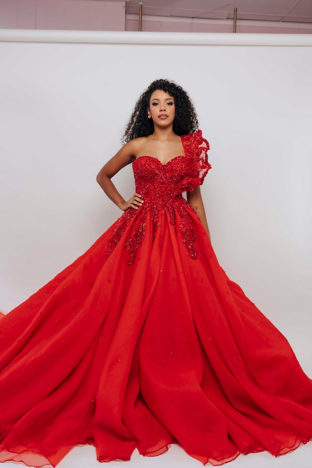 ALBINA BALLGOWN#1BY ALBINA DYLA RED photo 4