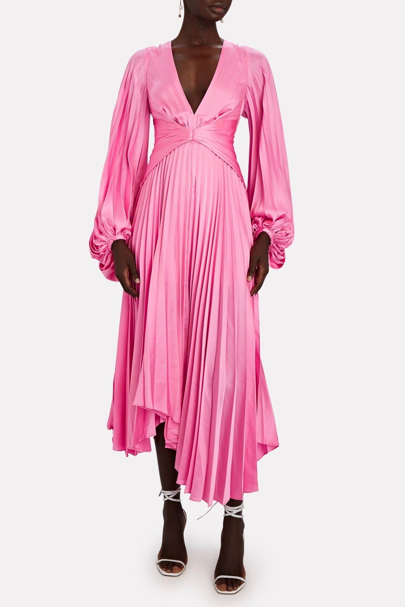 ACLER PALMS PLEAT DRESS - CONFETTI PINK photo 10