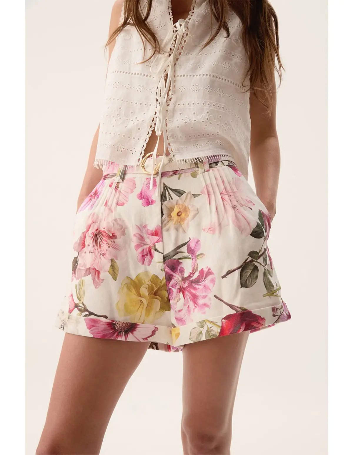 Aje Fleur Short Floral Size 10 photo 3