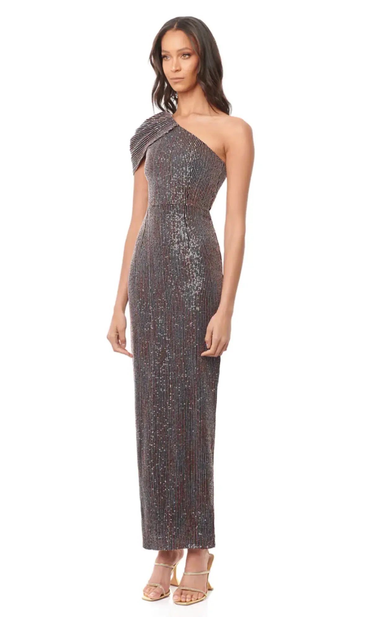 Eliya The Label Allegra Gown Sequin Size M photo 5
