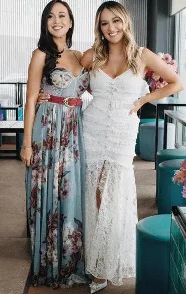Alessandra Rich Lace Frill Dress - Cream AU12 photo 2