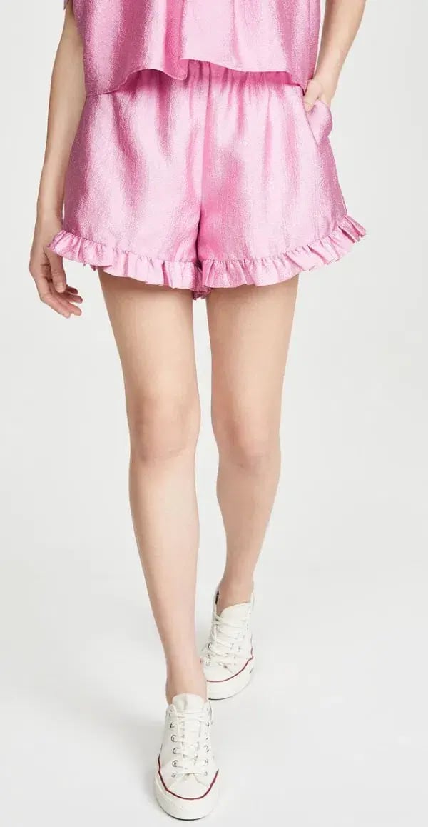Stine Goya Joselyn Shorts Pink Size 10 photo 2