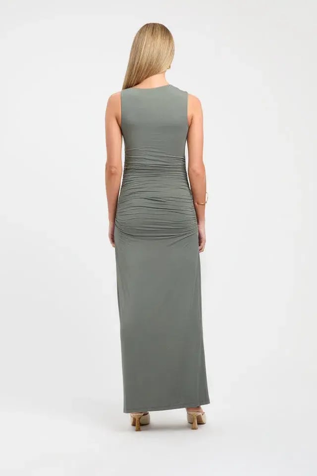 Kookai Alannah Maxi Dress Agave Green Size 6 photo 2