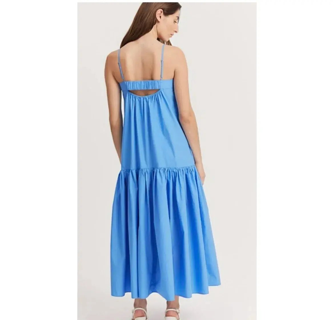 Country Road Gathered Maxi Dress Blue Size AU 8 photo 3