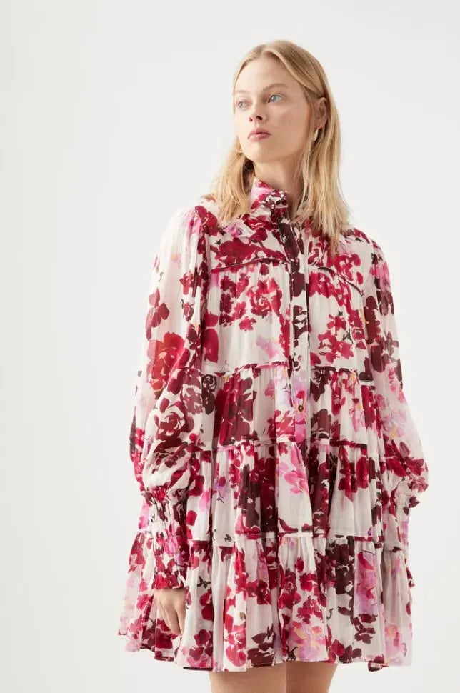 Aje Wilderness Smock Dress Floral Size AU 12 photo 2