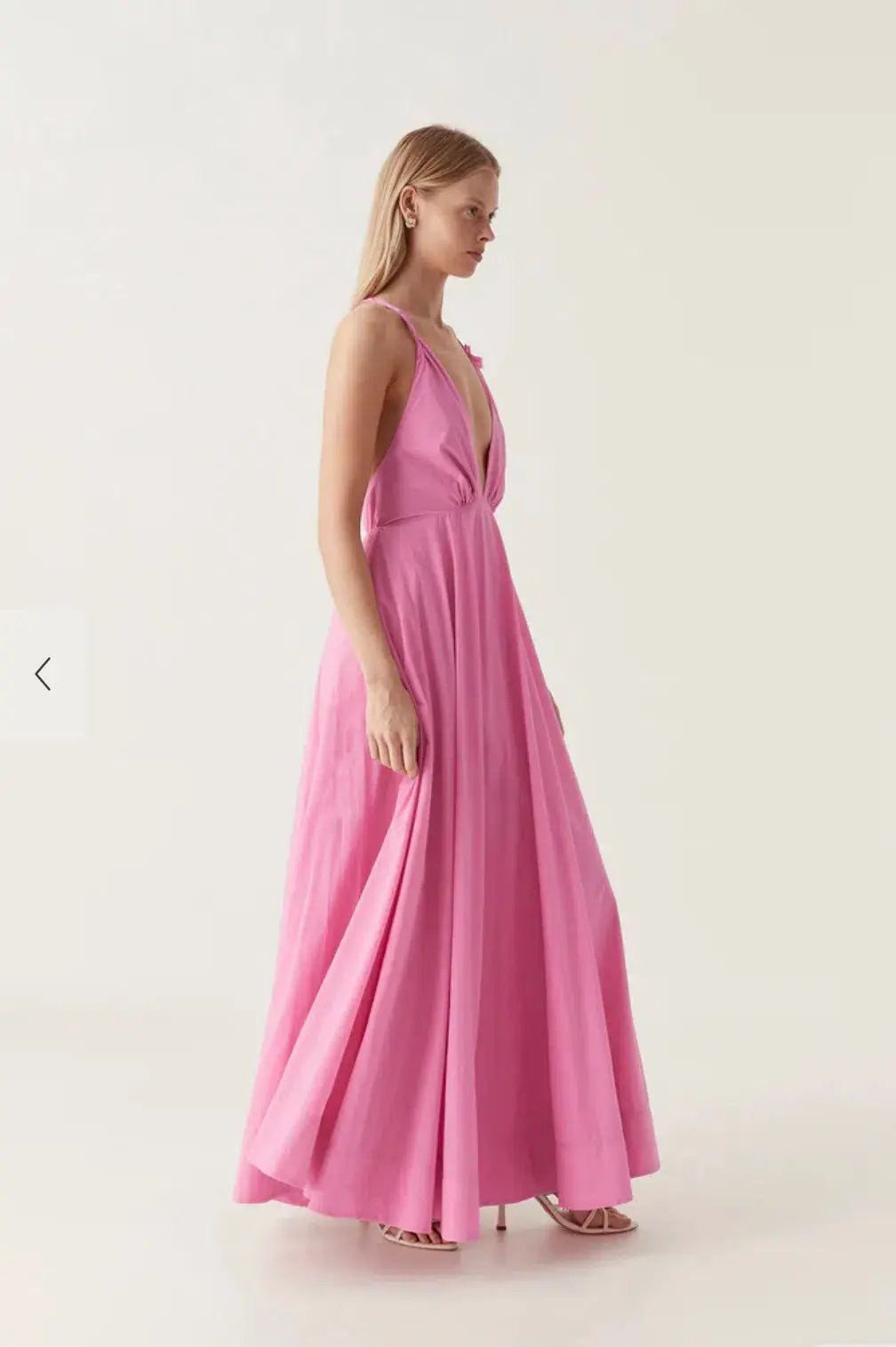 Aje Vellum Maxi Dress Cerise Pink Size 12 photo 2