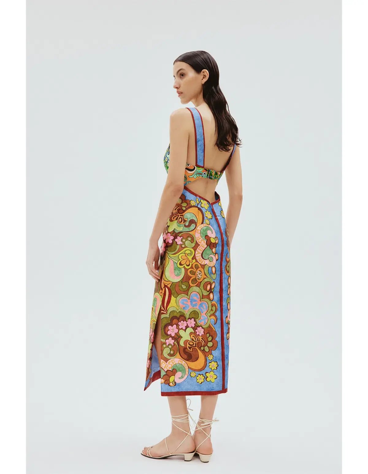 Alemais Dreamer Corset Midi Dress Multi Size AU 10 photo 2