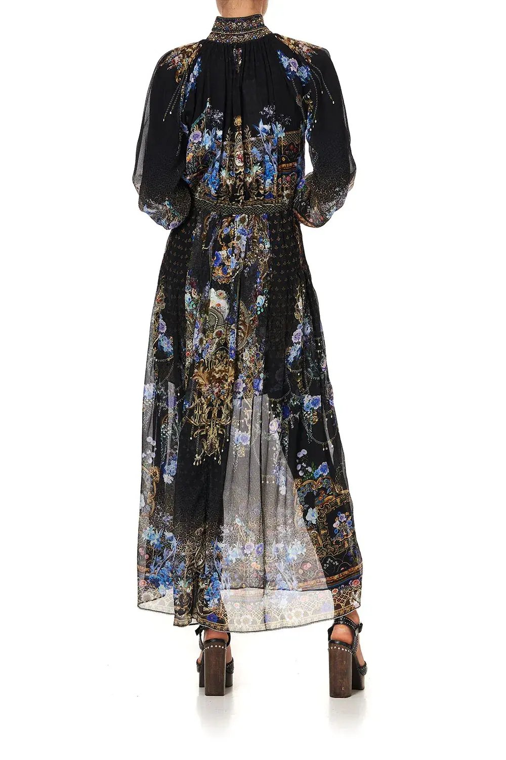 Camilla Long Sleeve Dress With Collar Palace Playhouse Size 10 photo 2