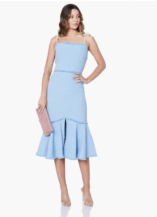Finders Keepers Echo Midi Dress Pale Blue Size 12 photo 2