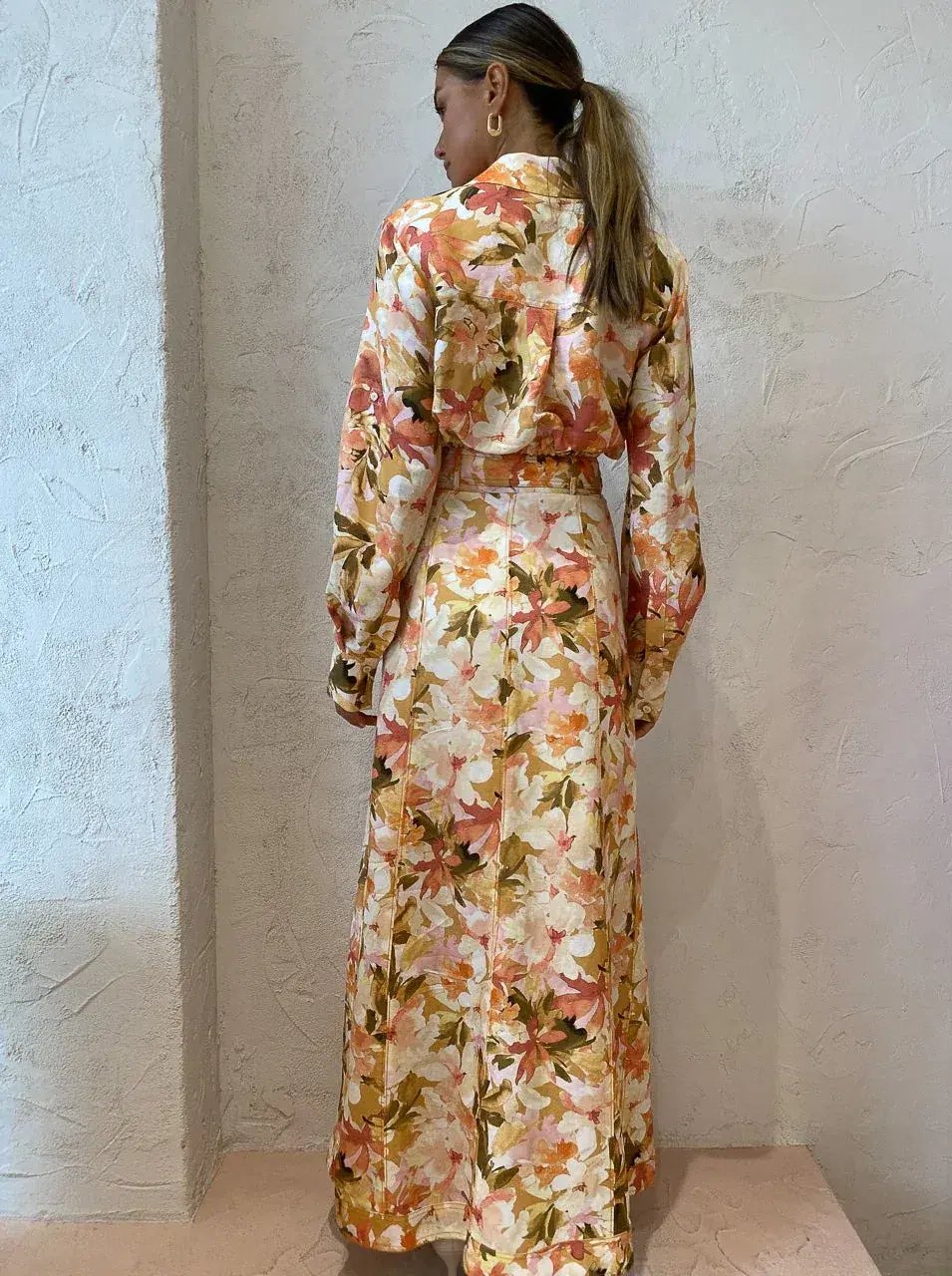 Significant Other Svana Skirt & Vienna Top Set in Watercolour Floral Print Size 6 photo 2