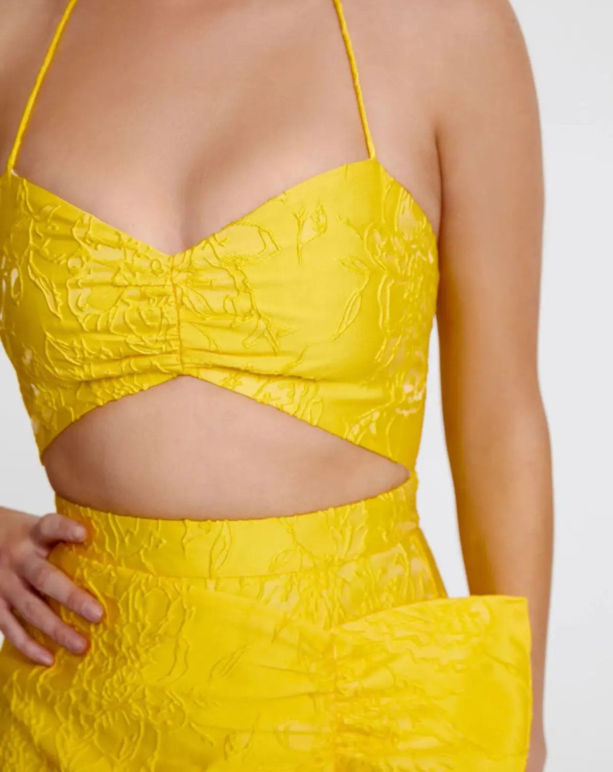 Derma Department Paloma Dress Yellow Size 8 photo 4