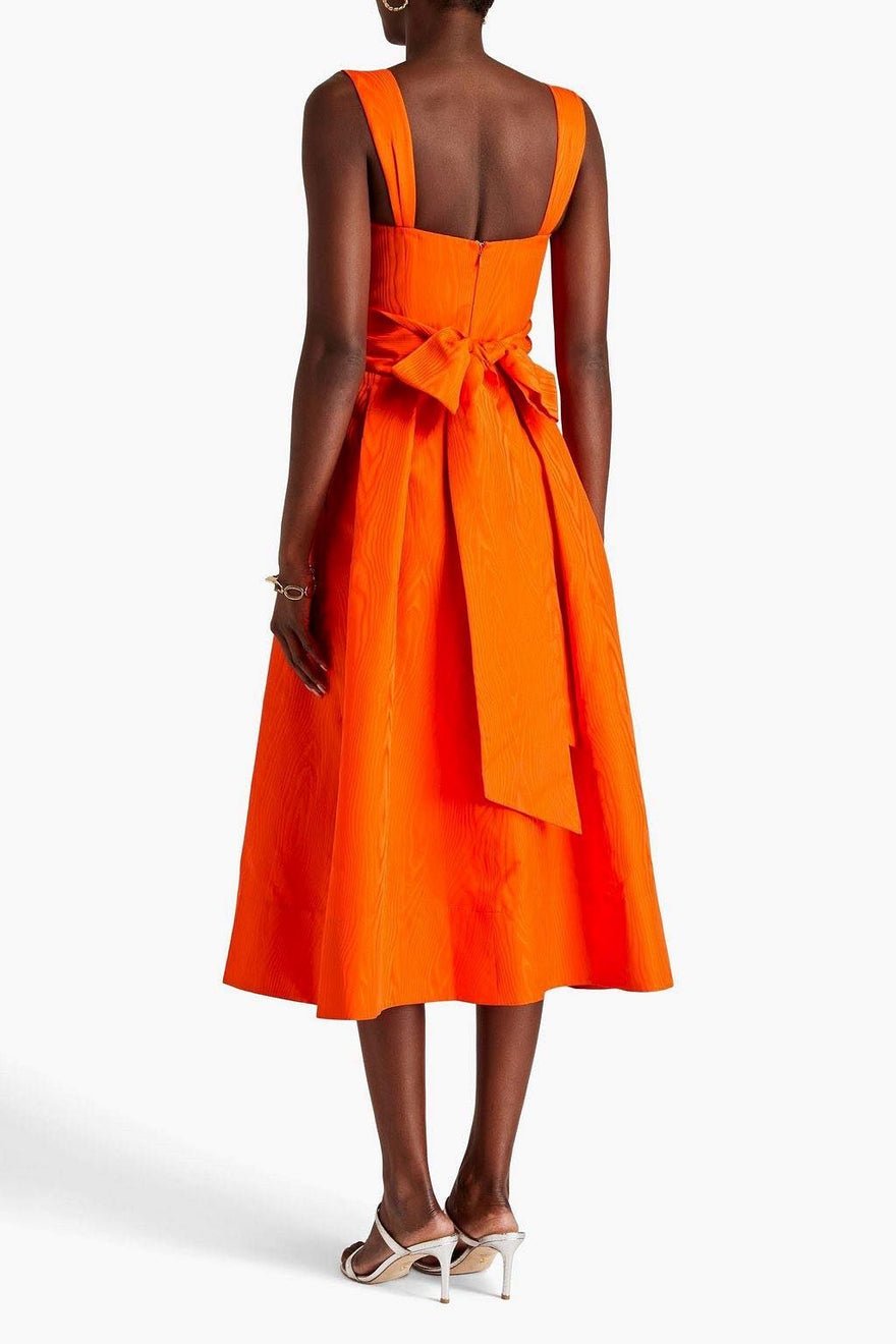 Rebecca Vallance Carmelita Cut Out Midi Dress Orange photo 3