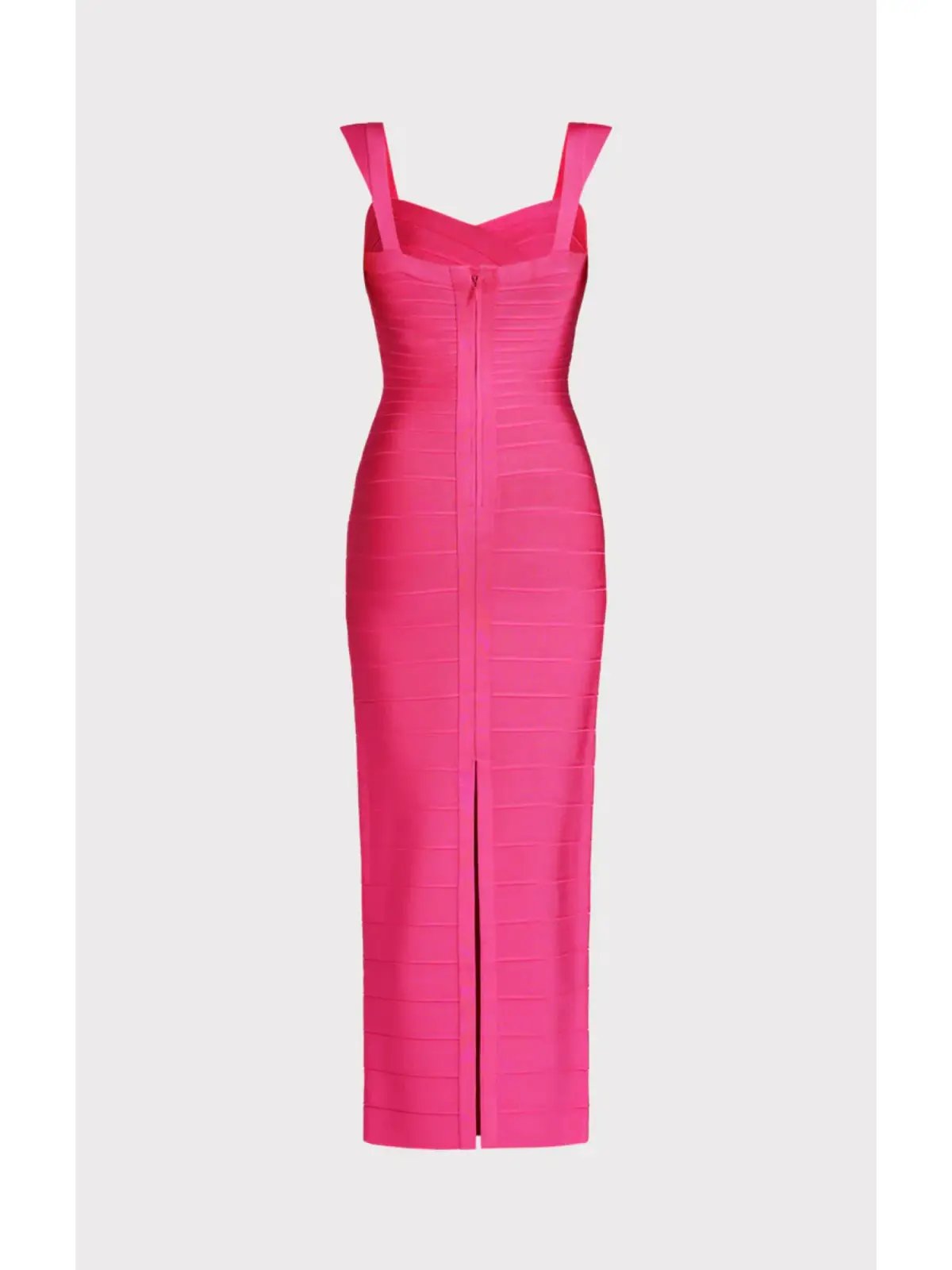 Herve Leger Fluted Bandage Gown in Pink Size Small / AU 8 photo 5