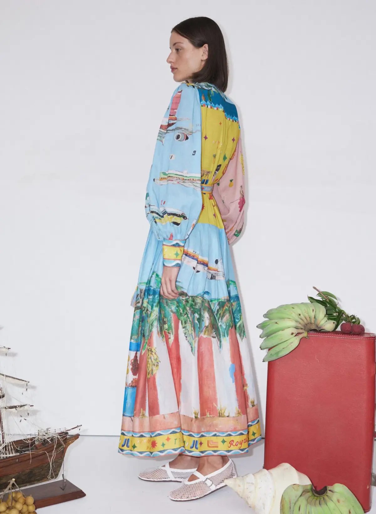 Alemais All Aboard Shirtdress Multi Size 10 photo 2