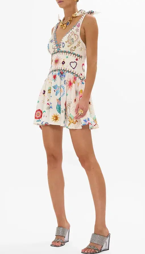 Camilla  Tie Shoulder Short Dress Living in Colour Size L / AU 14 photo 4