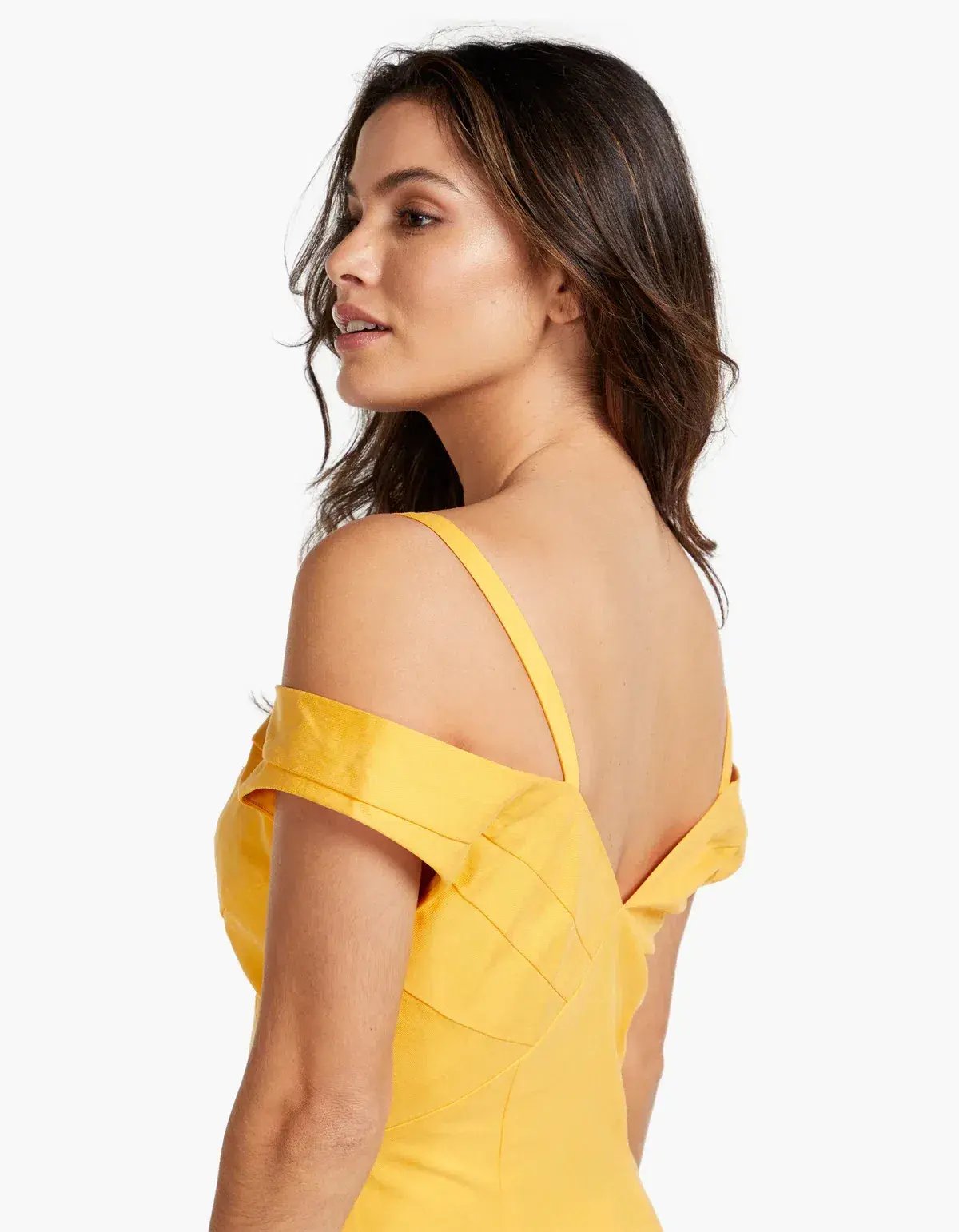 Viktoria & Woods Whirlpool Midi Dress in Mango Orange Yellow Size 14 photo 5
