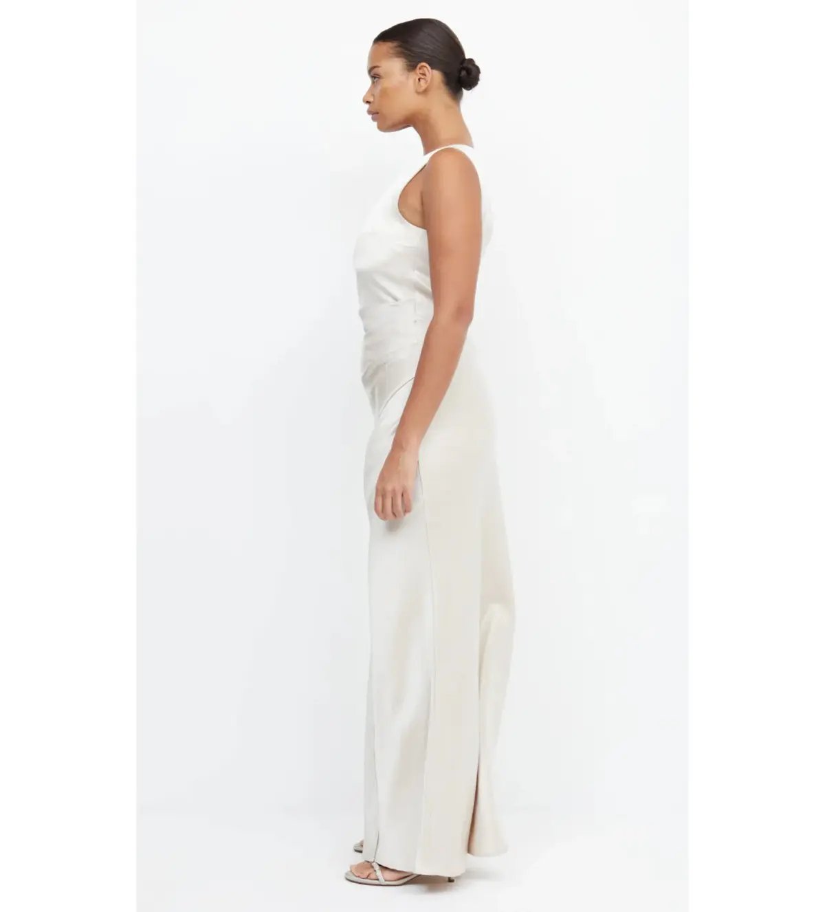 Bec + Bridge The Dreamer Asymmetrical Maxi Dress Beige Size 10 photo 2